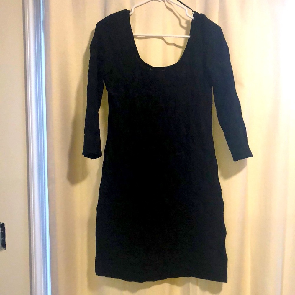 🔹4 for $30 Black H&M 3/4 sleeve Dress, size Medium